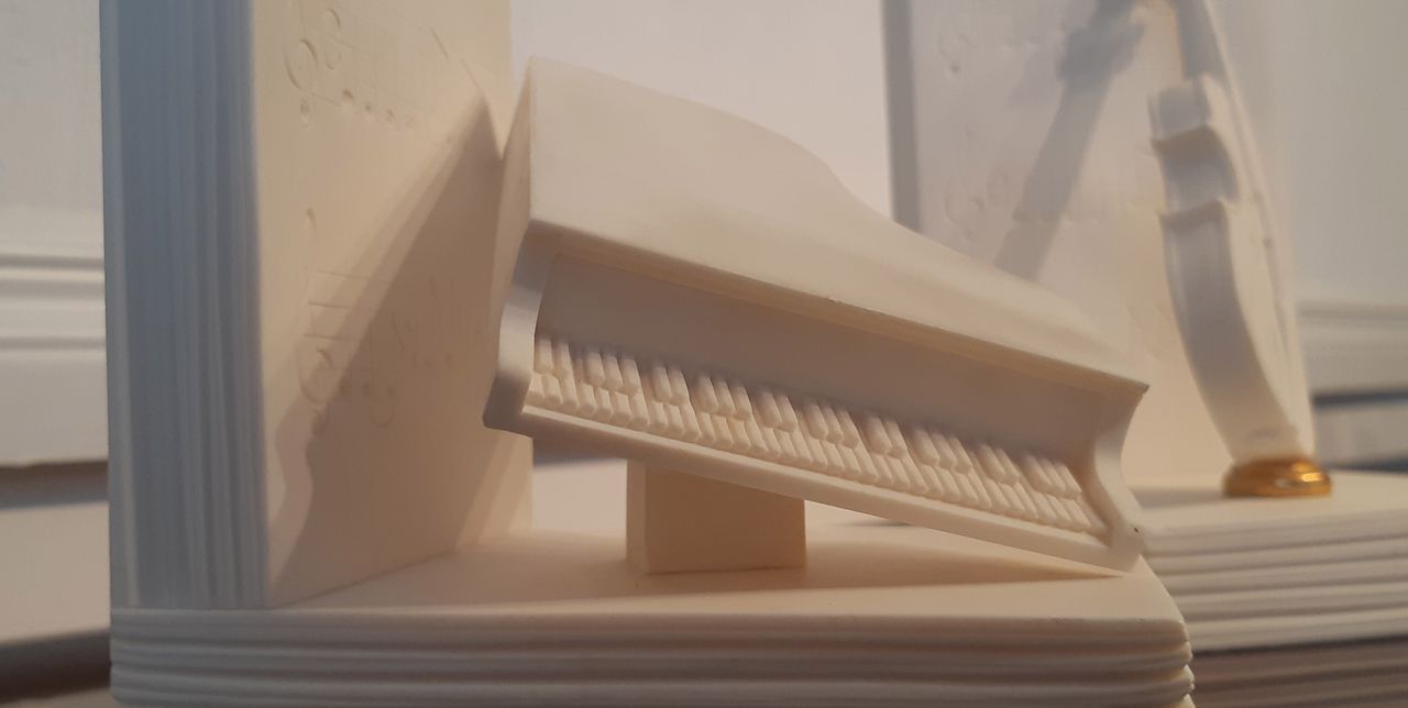 Piano ornament at the Just Piano tuition studio